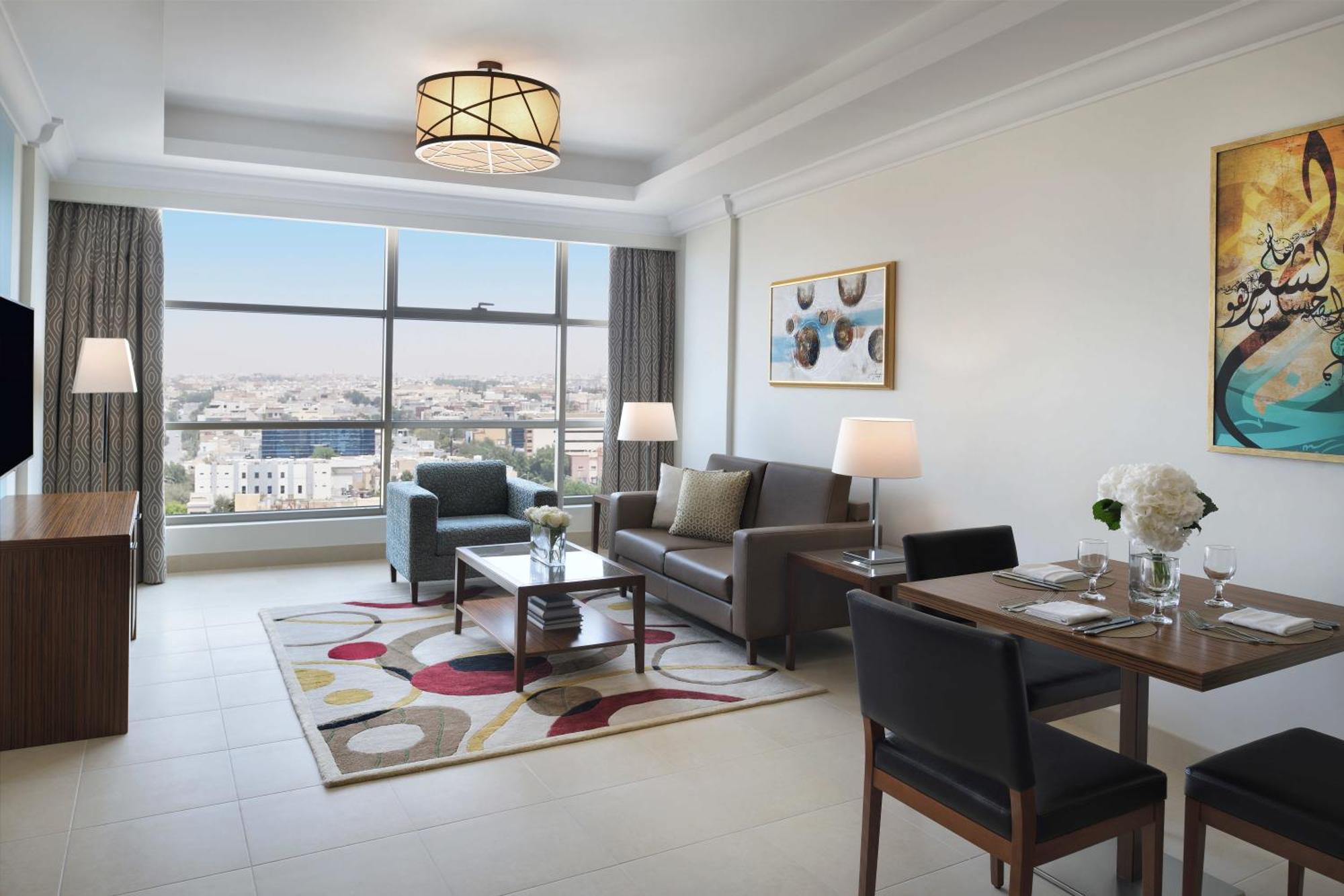 Marriott Executive Apartments Al Khobar Exterior photo A living room at the hotel